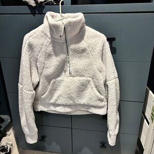 Lulu lemon Scuba White Sherpa Pullover